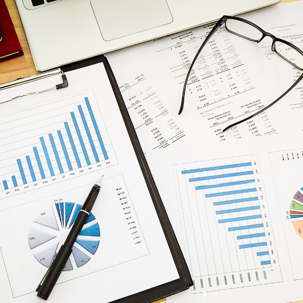 Image showing market research in the form of graphs and charts